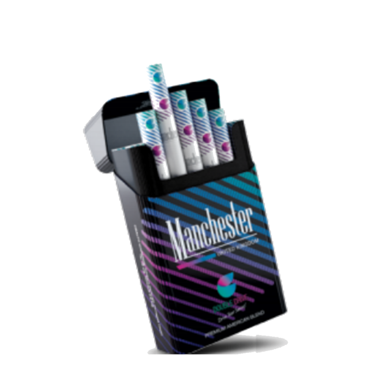 Manchester Double Drive Blueberry Mint - 1 Carton (10 Packs)